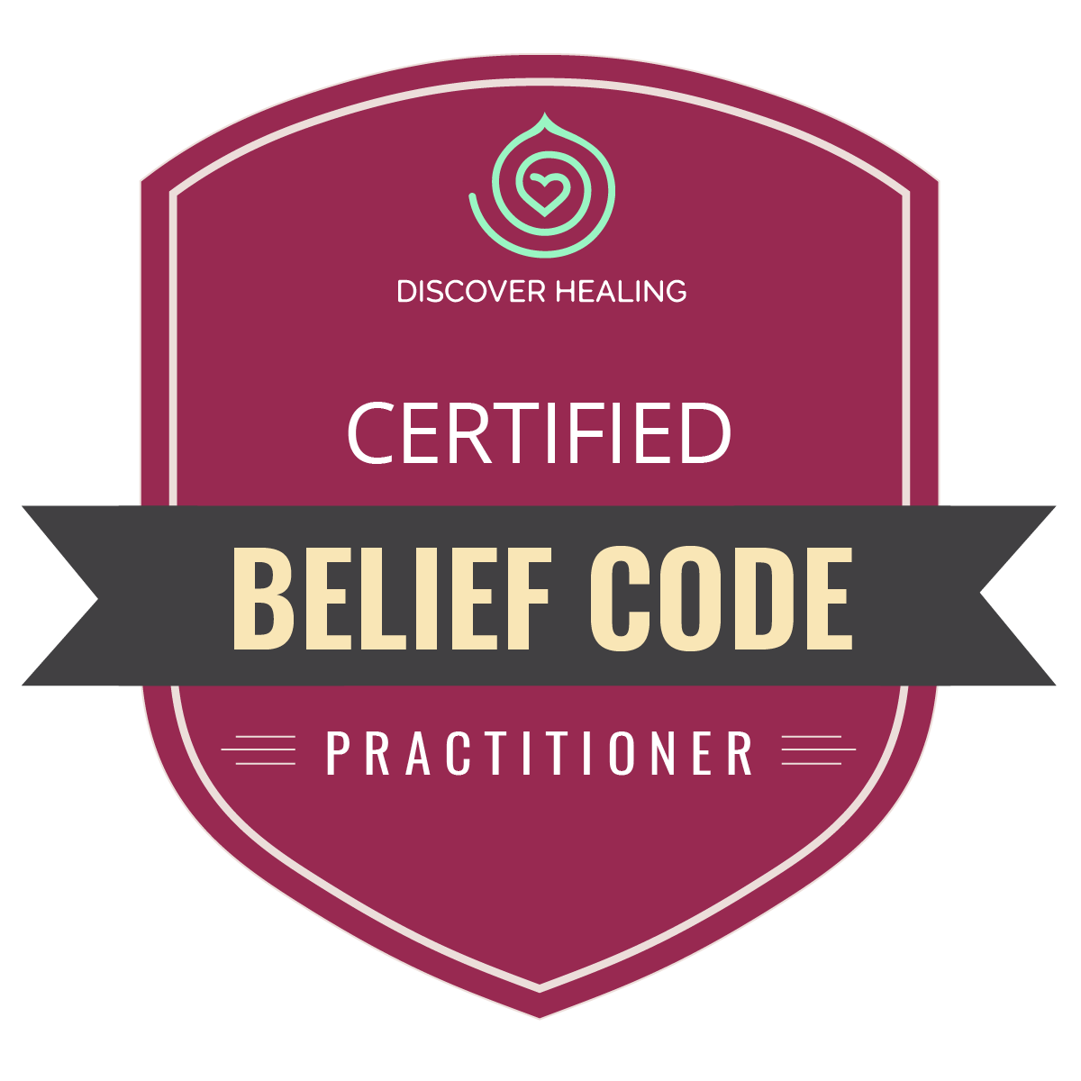 Insignia de certificación Belief Code Practitioner